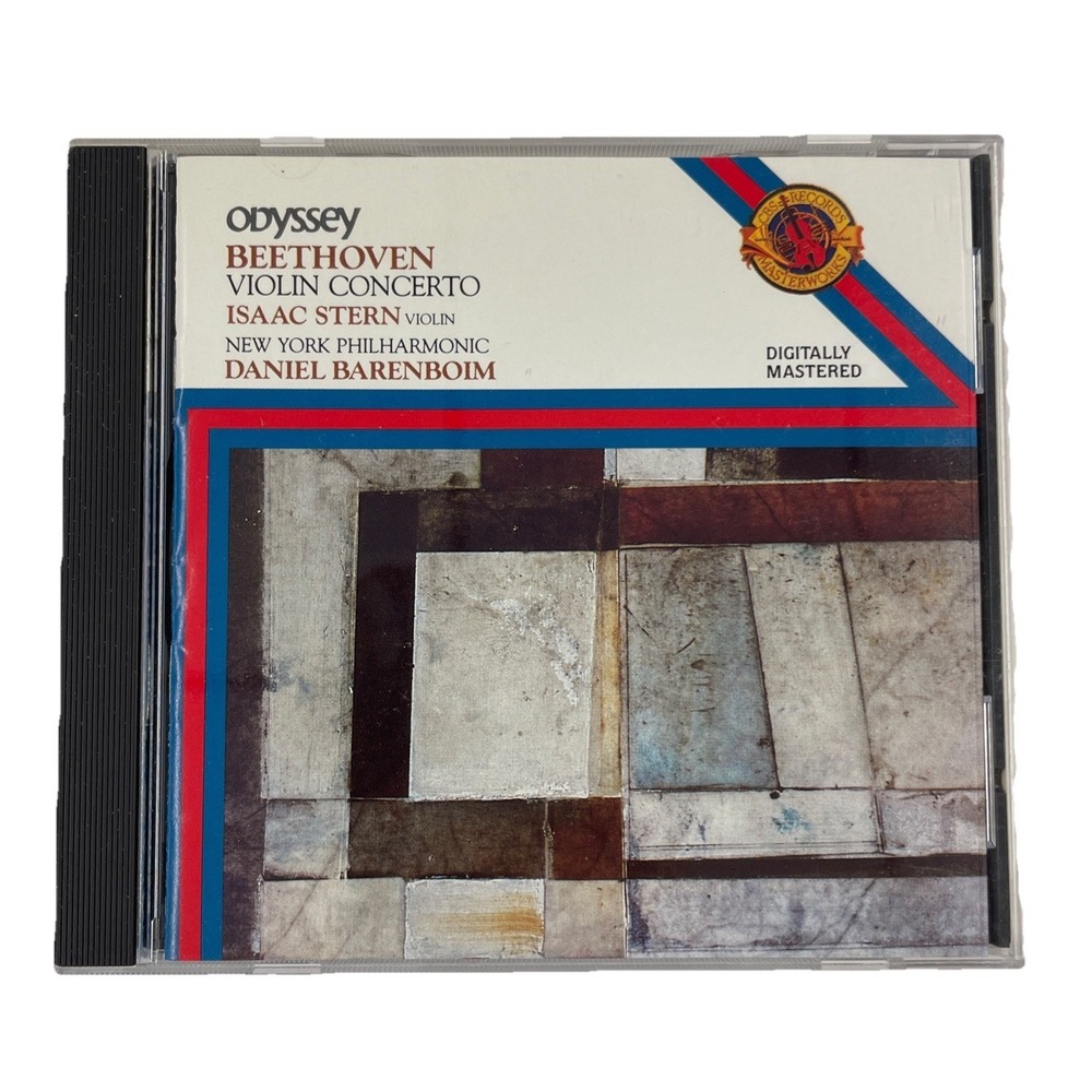 Beethoven Violin Concerto Isaac Stern Daniel Barenboim Odyssey‎ CD CBS